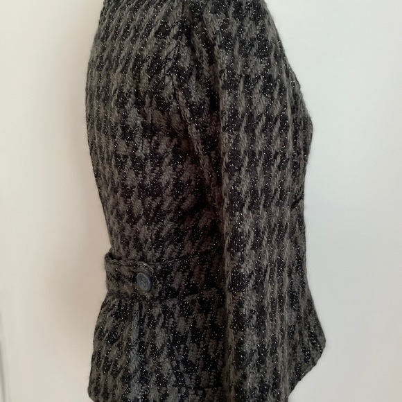 NWT DKNY Jeans Gray Black Plaid Jacket Size XS - Picture 10 of 11